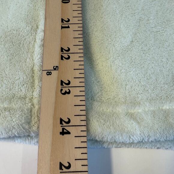 Miss Elaine Zip Front Fleece Robe Jacket Satin Trim Cream Women’s M - Picture 7 of 9